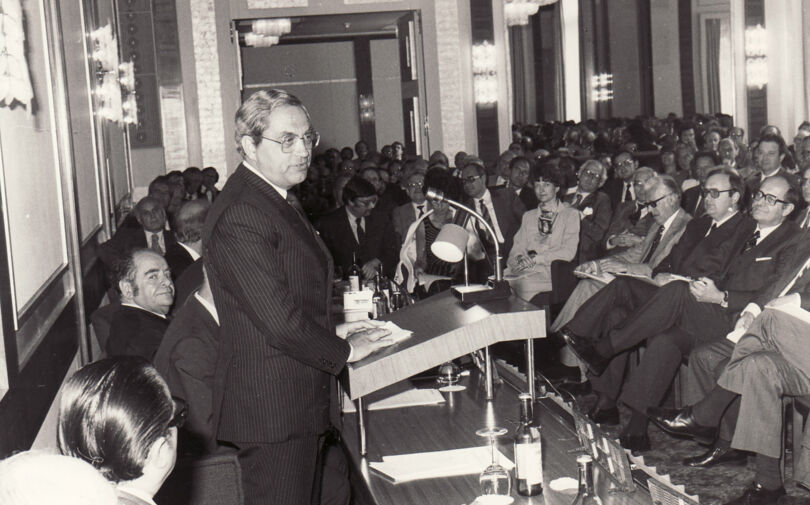 Dr. Karl Otto Pöhl, der Präsident der Deutschen Bundesbank, anlässlich der Jahreshauptversammlung 1981