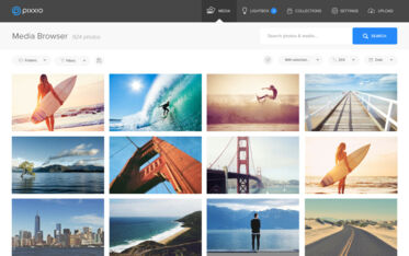 Benutzeroberfläche pixx.io