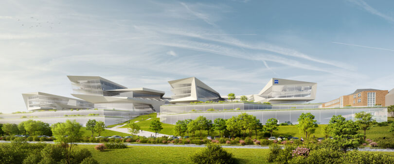 Modell des neuen Hightech-Standorts von Zeiss in Jena  Modell des neuen Hightech-Standorts von Zeiss in Jena