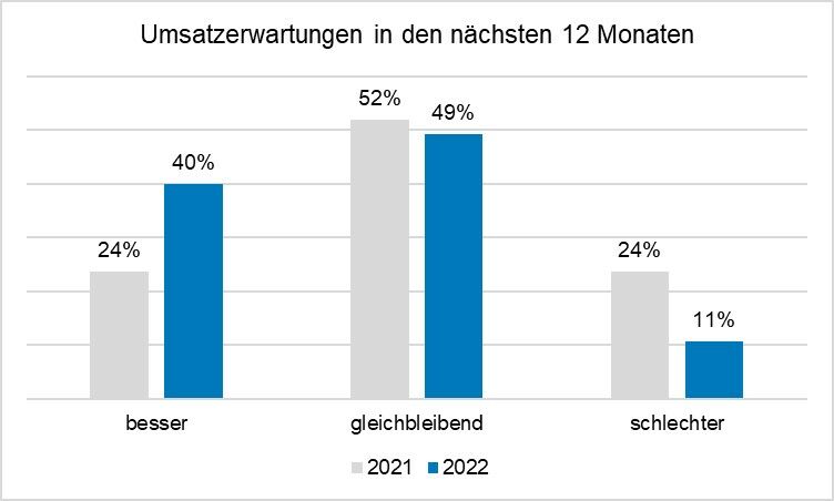 Umsatzerwartungen in den nächsten 12 Monaten