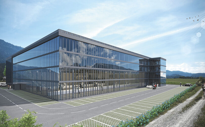 Visualisierung Neubau der Hamilton Ems im Industriepark Vial in Domat/Ems Visualisierung Neubau der Hamilton Ems im Industriepark Vial in Domat/Ems