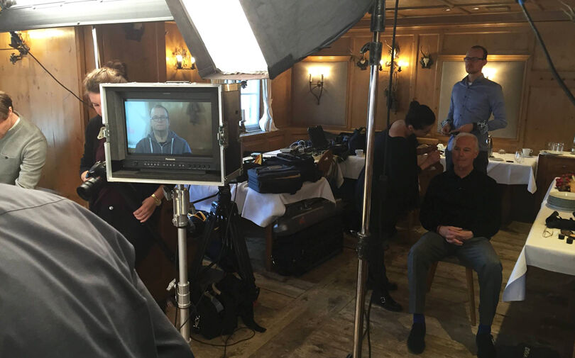 Franz Beckenbauer in der Maske Franz Beckenbauer in der Maske