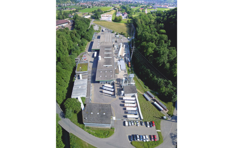 Luftbild vom Werk in Lenzburg Luftbild vom Werk in Lenzburg