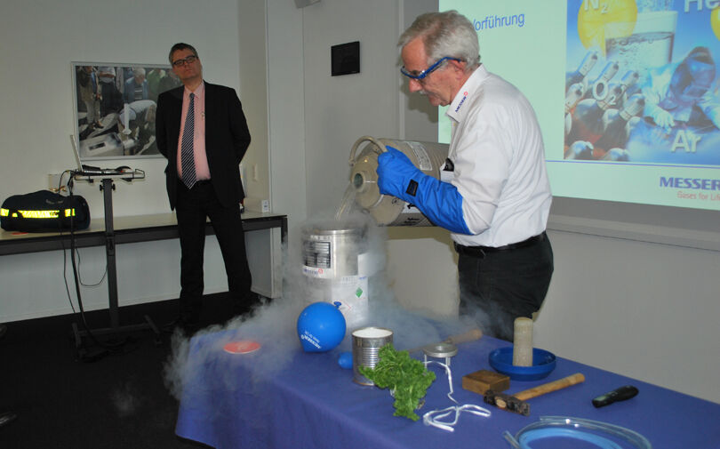 Experimente bei der Messer Schweiz AG