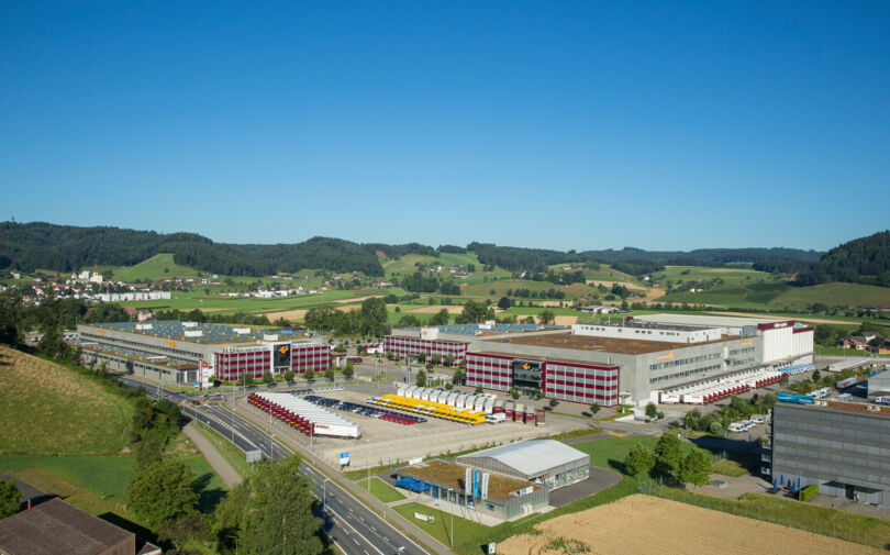 Luftaufnahme des Galliker Logistikparks Luftaufnahme des Galliker Logistikparks