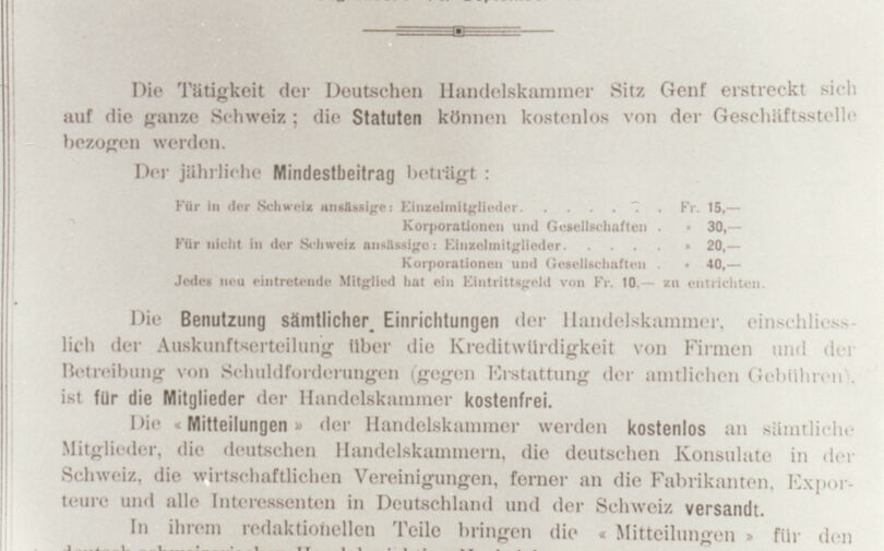 Bekanntmachung zur Gründung 1912 Bekanntmachung zur Gründung 1912