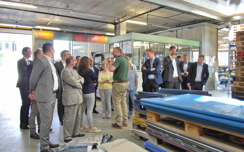 Einführung im Planenlager von FREITAG Einführung im Planenlager von FREITAG