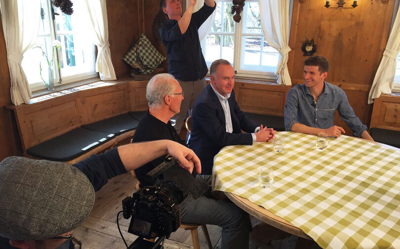 Interview mit Thomas Müller und Franz Beckenbauer Interview mit Thomas Müller und Franz Beckenbauer