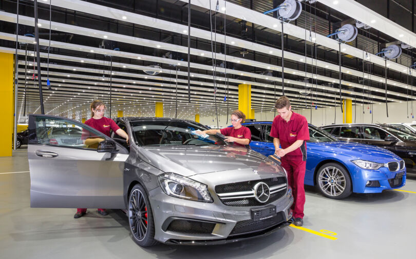 Optische Aufbereitung im Galliker CarCenter