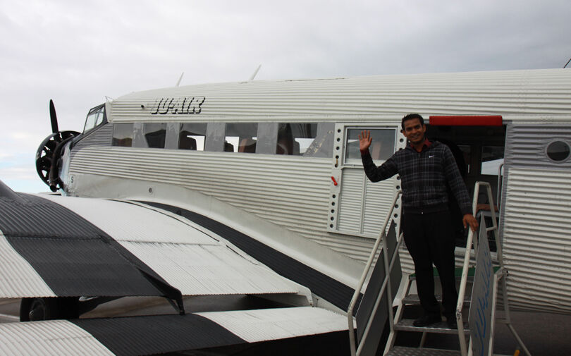 Gewinner eines Ju-52 Flugs