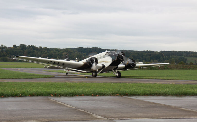 Ju-52 Abflug mit Gewinnern Ju-52 Abflug mit Gewinnern